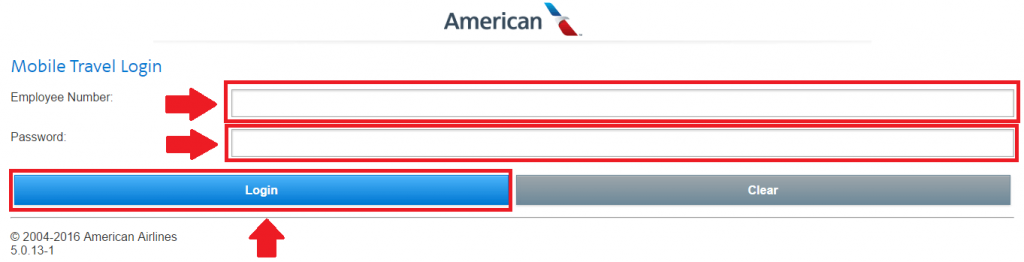 american airlines travel login