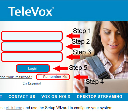 TeleVox ASP Login Form