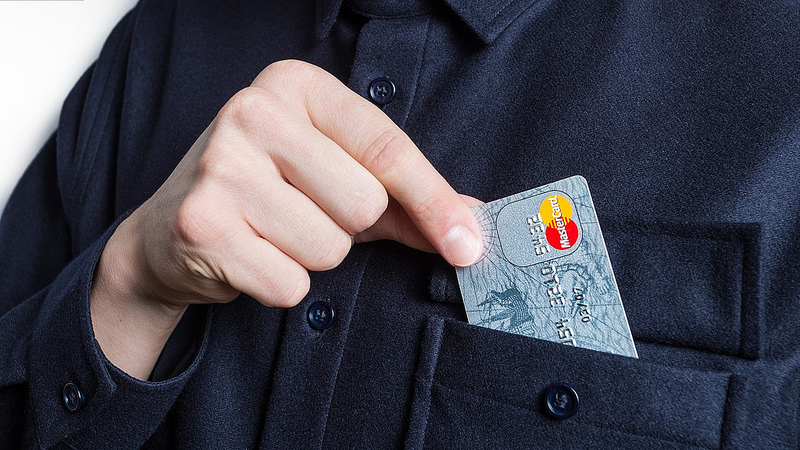 Credit Card on person's pocket