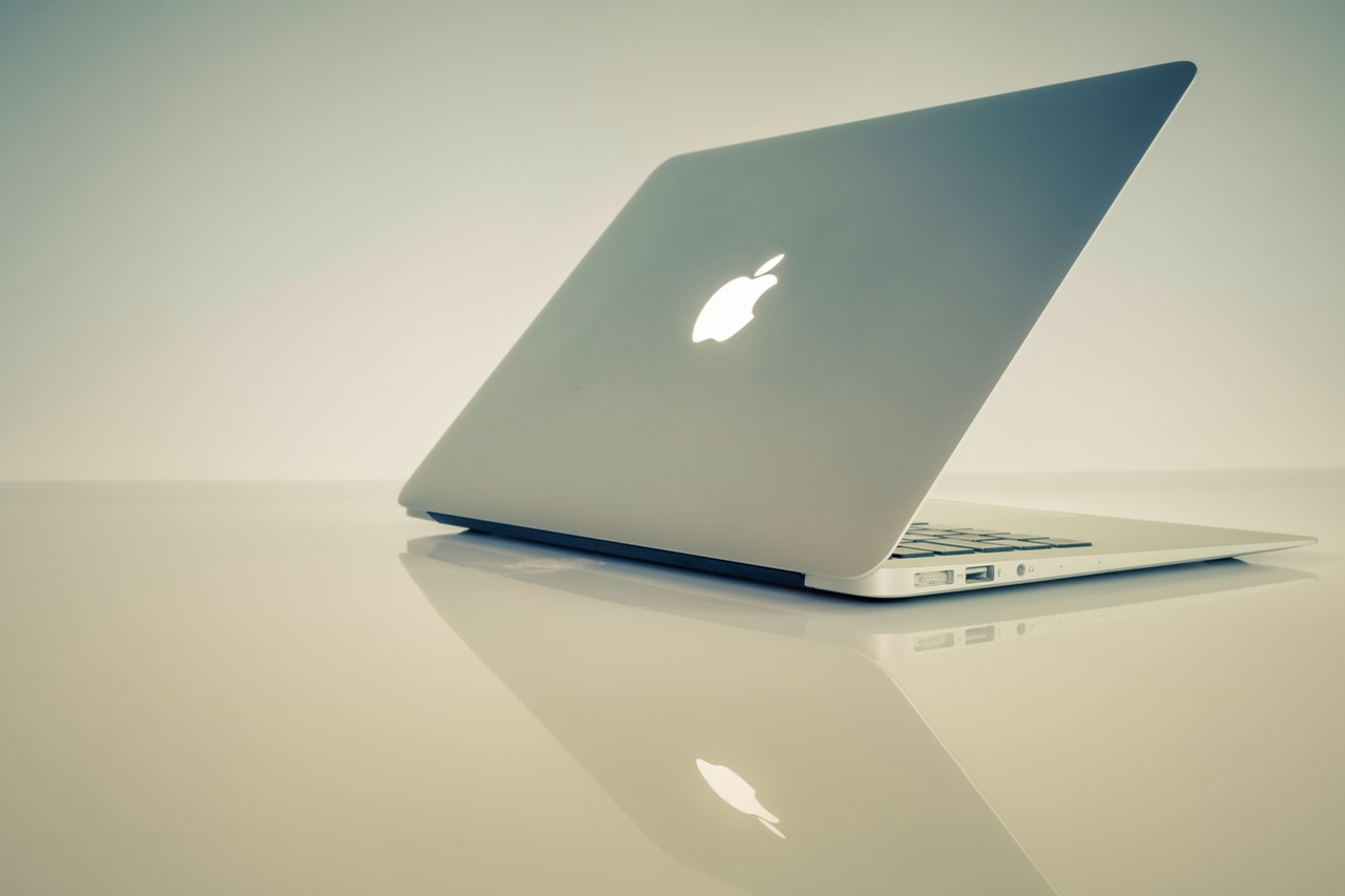 Apple macbook air on a table
